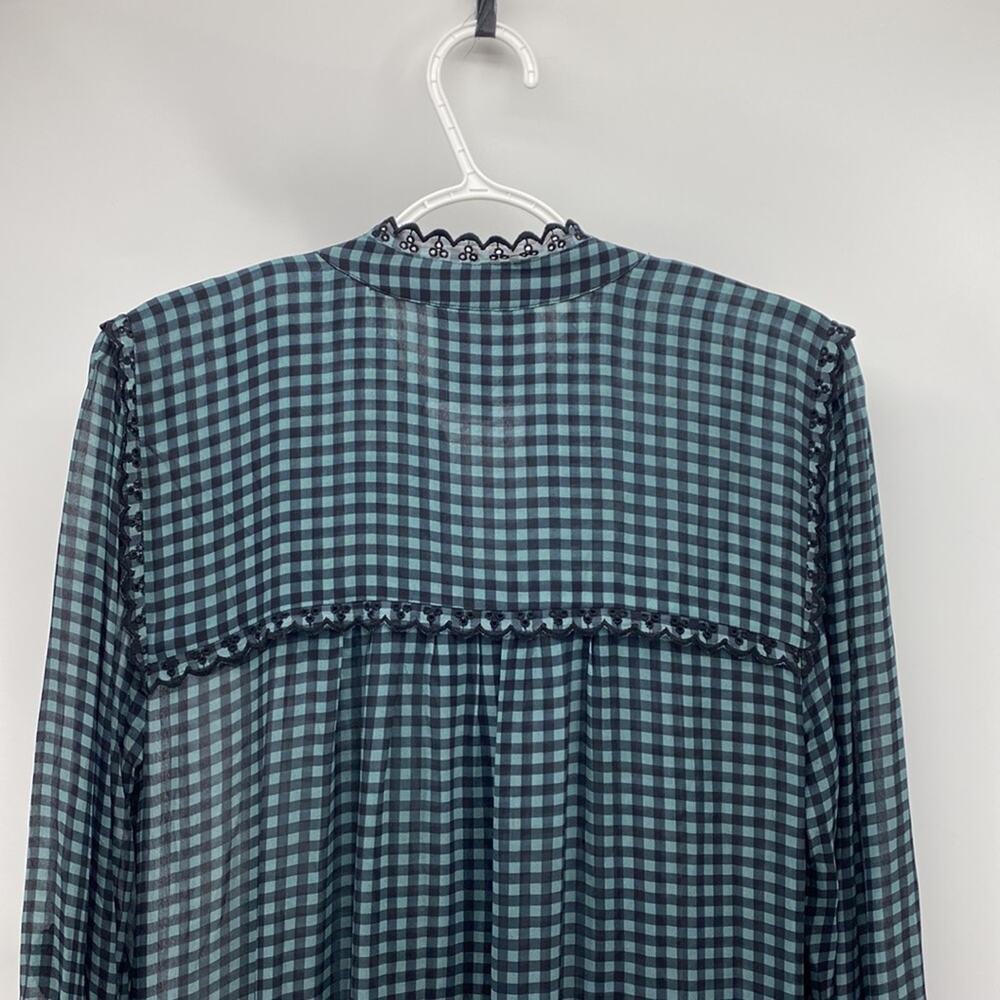 Johnny Was Jade Gingham Plaid Lana Tiered Midi dress size S bohemian prairie - Picture 5 of 15